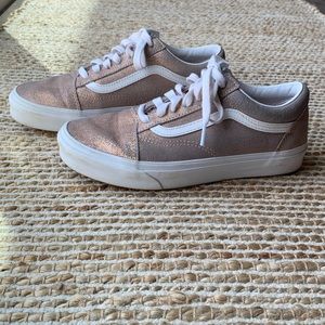 Vans | Shoes | Old Skool Vans Shoes Rose Gold | Poshmark